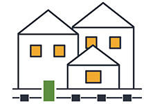 宅地開発の無電柱化